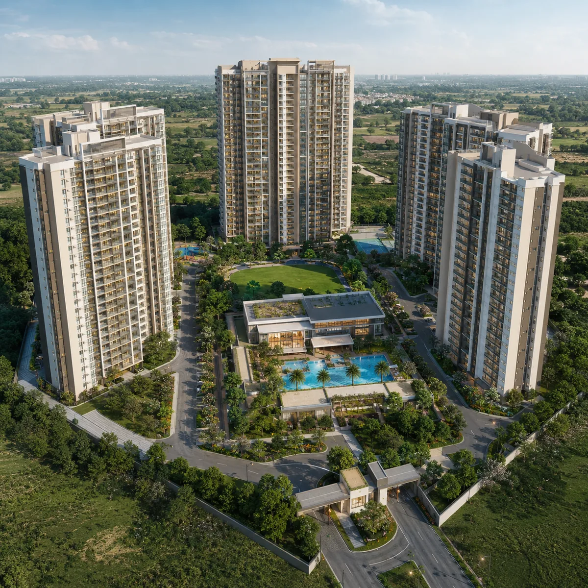 Prestige Attibele aerial view of the development