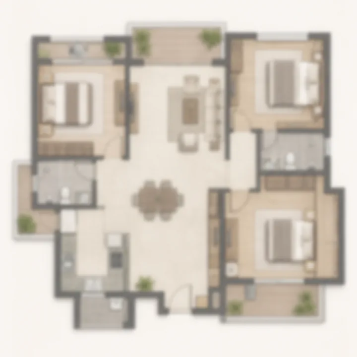 Prestige Attibele 3 BHK floor plan layout